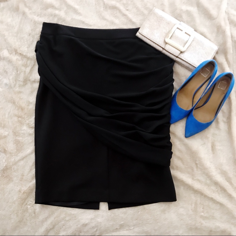 Black pencil skirt substantial weight and lined
